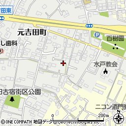 茨城県水戸市元吉田町2151-11周辺の地図