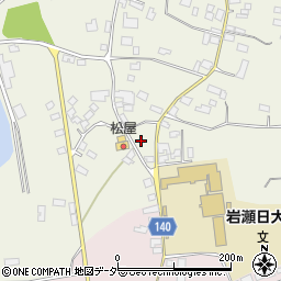 茨城県桜川市友部1747-1周辺の地図