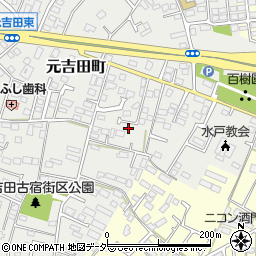 茨城県水戸市元吉田町2147-8周辺の地図
