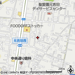 茨城県水戸市元吉田町1195-8周辺の地図