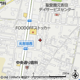 茨城県水戸市元吉田町1194-15周辺の地図