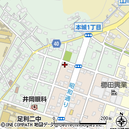 栃木県足利市西砂原後町1233周辺の地図