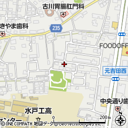 茨城県水戸市元吉田町1143周辺の地図
