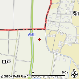 茨城県筑西市口戸周辺の地図