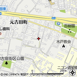 茨城県水戸市元吉田町2151-16周辺の地図