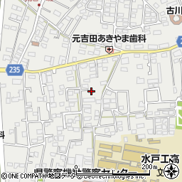 茨城県水戸市元吉田町973-6周辺の地図