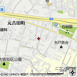 茨城県水戸市元吉田町2151-8周辺の地図