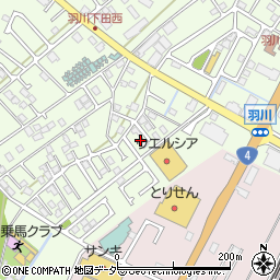 栃木県小山市羽川42周辺の地図