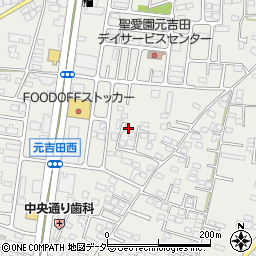 茨城県水戸市元吉田町1195-1周辺の地図