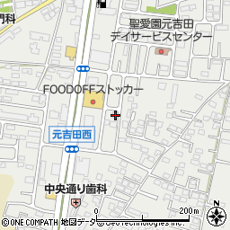 茨城県水戸市元吉田町1194-14周辺の地図