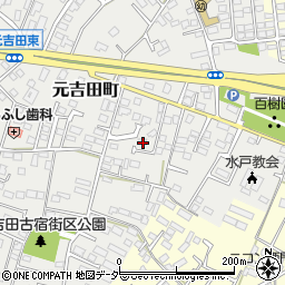 茨城県水戸市元吉田町2147-3周辺の地図