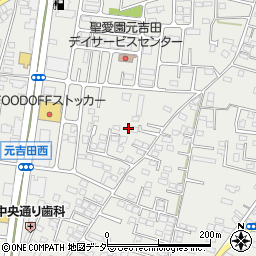 茨城県水戸市元吉田町1182-4周辺の地図