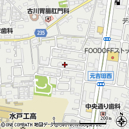 茨城県水戸市元吉田町1153-7周辺の地図
