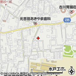 茨城県水戸市元吉田町1129-1周辺の地図