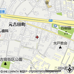 茨城県水戸市元吉田町2151周辺の地図