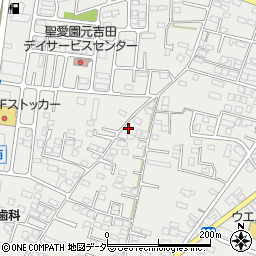 茨城県水戸市元吉田町1367-3周辺の地図