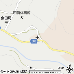 松本市　四賀社会就労センター周辺の地図