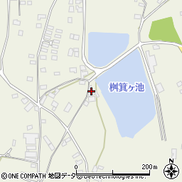 茨城県桜川市友部1833-1周辺の地図