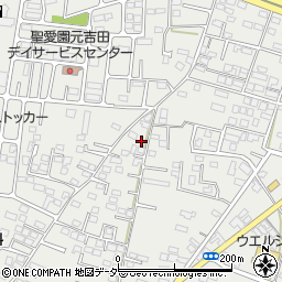 茨城県水戸市元吉田町1369-4周辺の地図