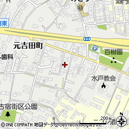 茨城県水戸市元吉田町2151-9周辺の地図
