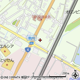 栃木県小山市羽川100周辺の地図