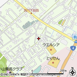 栃木県小山市羽川22周辺の地図