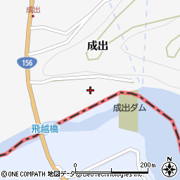 成出ダム周辺の地図