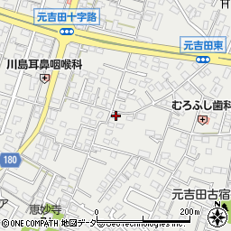 茨城県水戸市元吉田町2217周辺の地図
