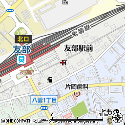 〒309-1735 茨城県笠間市友部駅前の地図