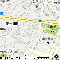 茨城県水戸市元吉田町2150周辺の地図