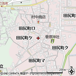 石川県加賀市田尻町コ周辺の地図
