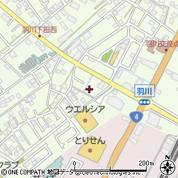 栃木県小山市羽川64周辺の地図