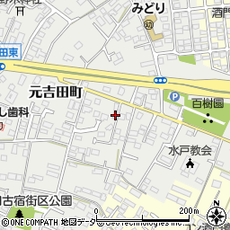 茨城県水戸市元吉田町2150-2周辺の地図
