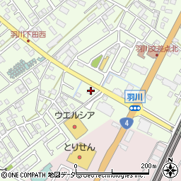 栃木県小山市羽川63周辺の地図