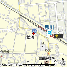 栃木県小山市松沼987-10周辺の地図