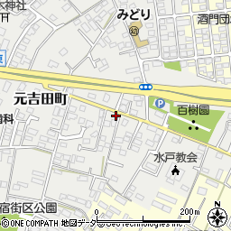 茨城県水戸市元吉田町2150-9周辺の地図