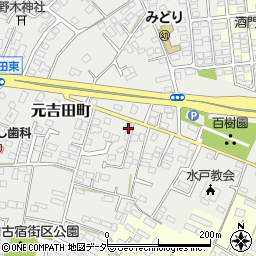 茨城県水戸市元吉田町2150-5周辺の地図