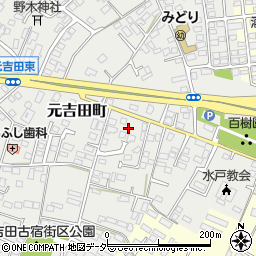 茨城県水戸市元吉田町2169-5周辺の地図