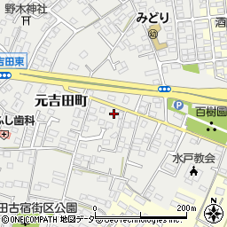 茨城県水戸市元吉田町2169-3周辺の地図