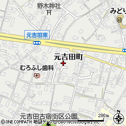茨城県水戸市元吉田町2177-4周辺の地図