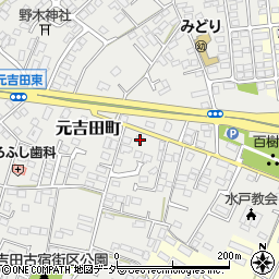 茨城県水戸市元吉田町2169-1周辺の地図