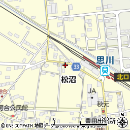 栃木県小山市松沼987-1周辺の地図