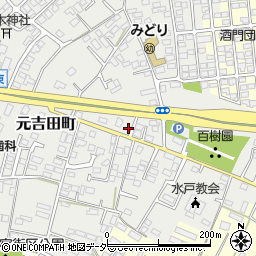 茨城県水戸市元吉田町2607周辺の地図