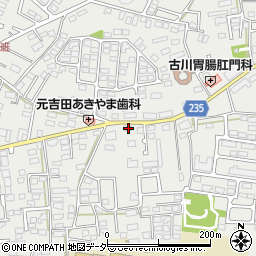 茨城県水戸市元吉田町1134-2周辺の地図
