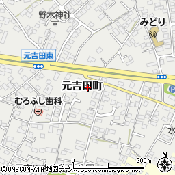 茨城県水戸市元吉田町2185-6周辺の地図