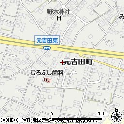 茨城県水戸市元吉田町2195-1周辺の地図