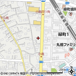 セブンイレブン高崎緑町店周辺の地図