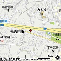 茨城県水戸市元吉田町2605周辺の地図