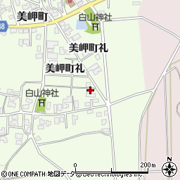 石川県加賀市美岬町礼62周辺の地図