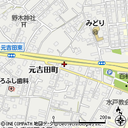 茨城県水戸市元吉田町2604周辺の地図